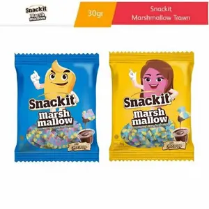 Snackit Marshmallow Gaun & Train dengan Choco Dip 30gr Snack Unik dan Menarik Rasa Choco Dip Cocok untuk Camilan Kapan Saja