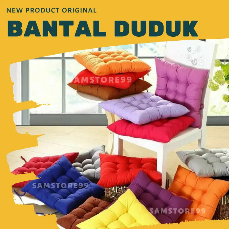 Bantal Alas Duduk Kursi/Bantal Duduk Ibu Hamil/Bantal Kursi Polos Tali 0