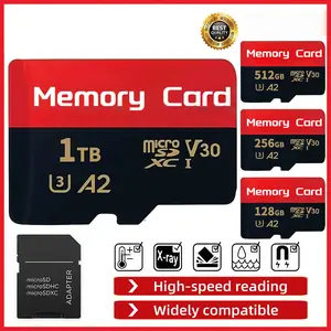 Memory Card Kartu Memori 1TB 512GB 256GB 128GB Class 10 High Speed TF Card untuk CCTV Ponsel Kamera hp Micro SD Card U3 A2