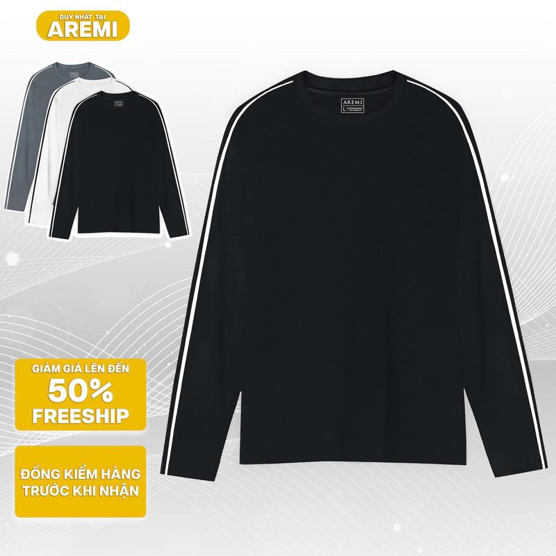   Mở bán  Áo thun dài tay nam nữ AREMI chất vải cotton 2 da cao cấp thiết kế đơn giản hiện đại giảm giá lên đến 50% freeship 