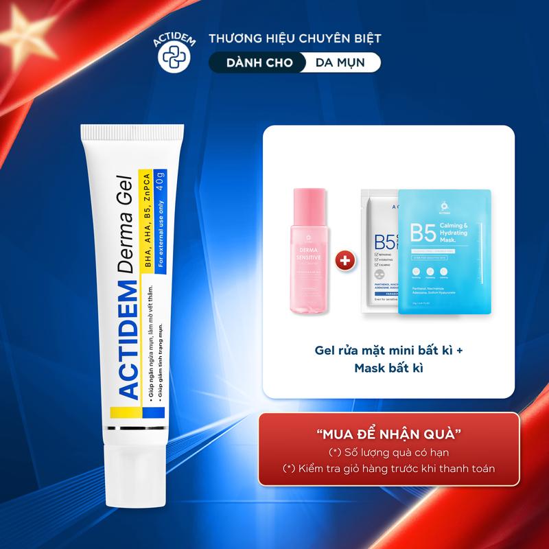[LIVE DEAL KOL]️️️ Gel mụn Actidem Derma Gel 40gram, 18gram KOX Skincare  Chăm Sóc Da  Làm Đẹp Da