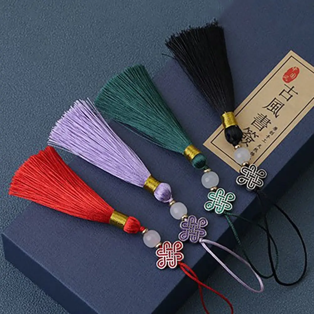 DIY Colorful Chinese Knot Tassel Pendant Hanging Decoration Chinese style Tassel Phone Case Pendant Craft Clothing Pendant Bag Accessories