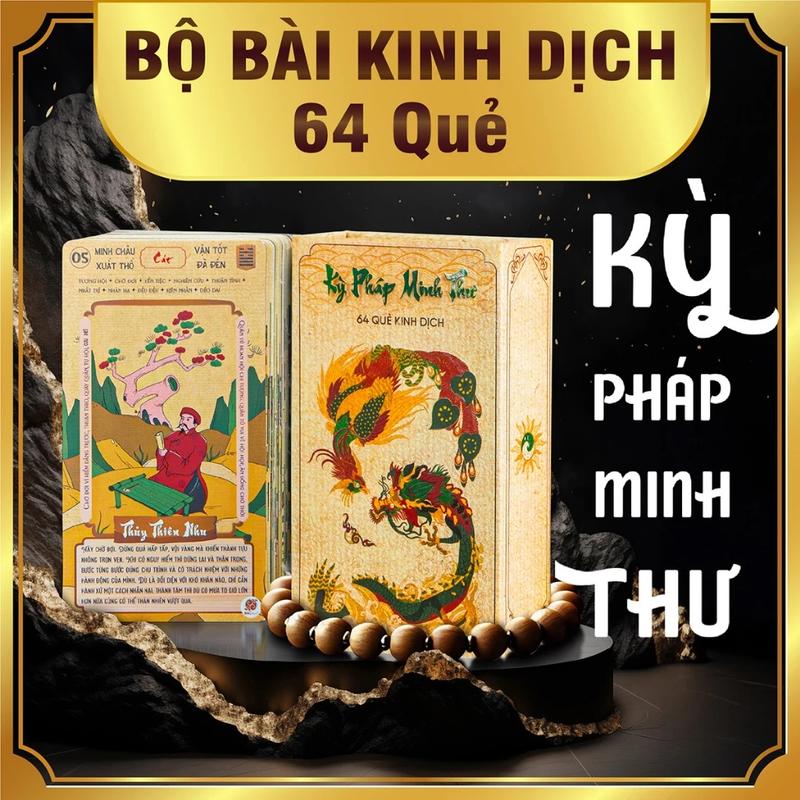 Bộ Bài Kinh Dịch 64 Quẻ - Tự Nghiệm Sáng Suốt | Thẻ Bài 64 Lá Đạo Quân Tử