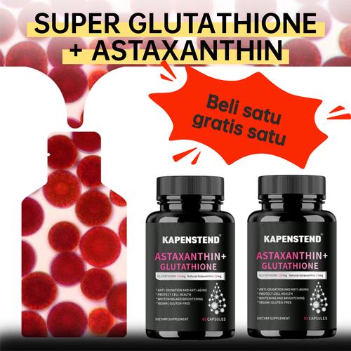 Promo KAPENSTEND 120 Kapsul,Glutathione +Astaxanthin mendukung  kesehatankardiovaskular dan kulit, anti penuaan danmemutihkan tubuh, MALL -  120 kapsul ...
