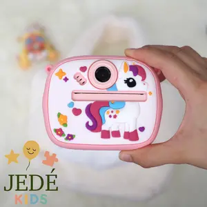Kamera Digital Anak-Anak PRINT Layar 2.4inch Resolusi 1080p Baterai 1100mAH (UNICORN DINOSAURUS JERAPAH)