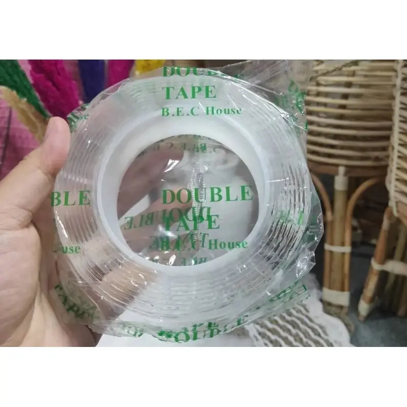 SSA Nano Magic Double Tape Bening Tahan Air 30mm x 3m Acrylic Washable 1