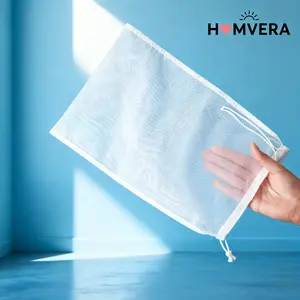 Homvera Filter Bag Aquarium Nylon Mesh Multifungsi dengan Tali untuk Filtrasi Air dan Penyimpanan Aquarium