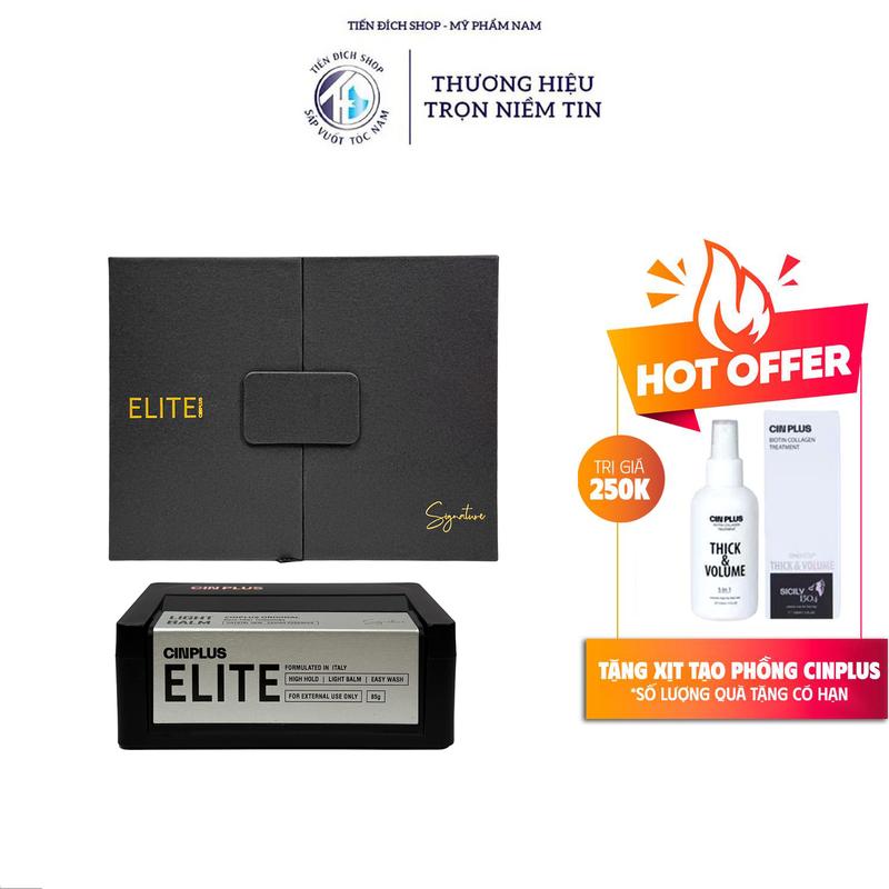 Sáp vuốt tóc nam Cinplus ELITE 85gr cao cấp CINPLUS