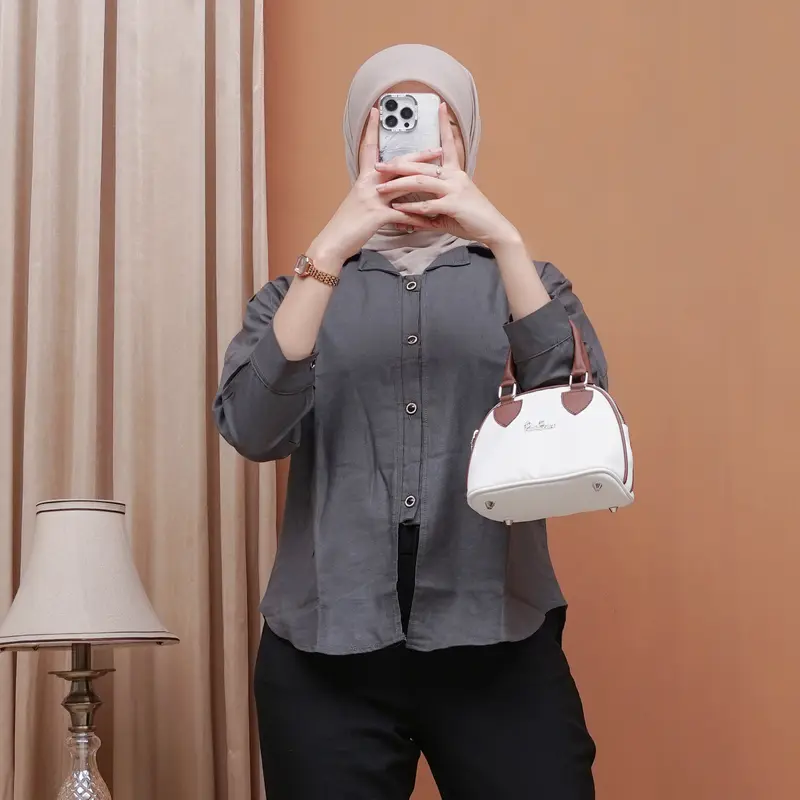 Amary Top Outer Linen Atasan Wanita / Kemeja Oversized / Kemeja Linen Terbaru 2