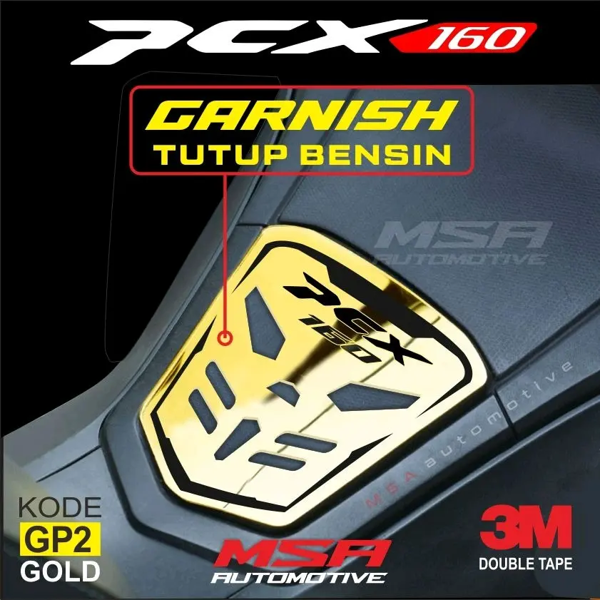 Garnish tutup bensin pcx all new pcx 160 / emblem all new pcx 160 tutup bensin pcx new 160