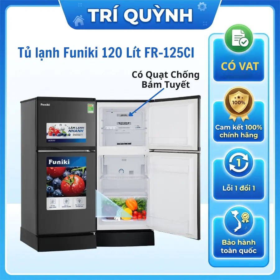 TỦ LẠNH FUNIKI 120 LÍT MÃ FR-125Ci