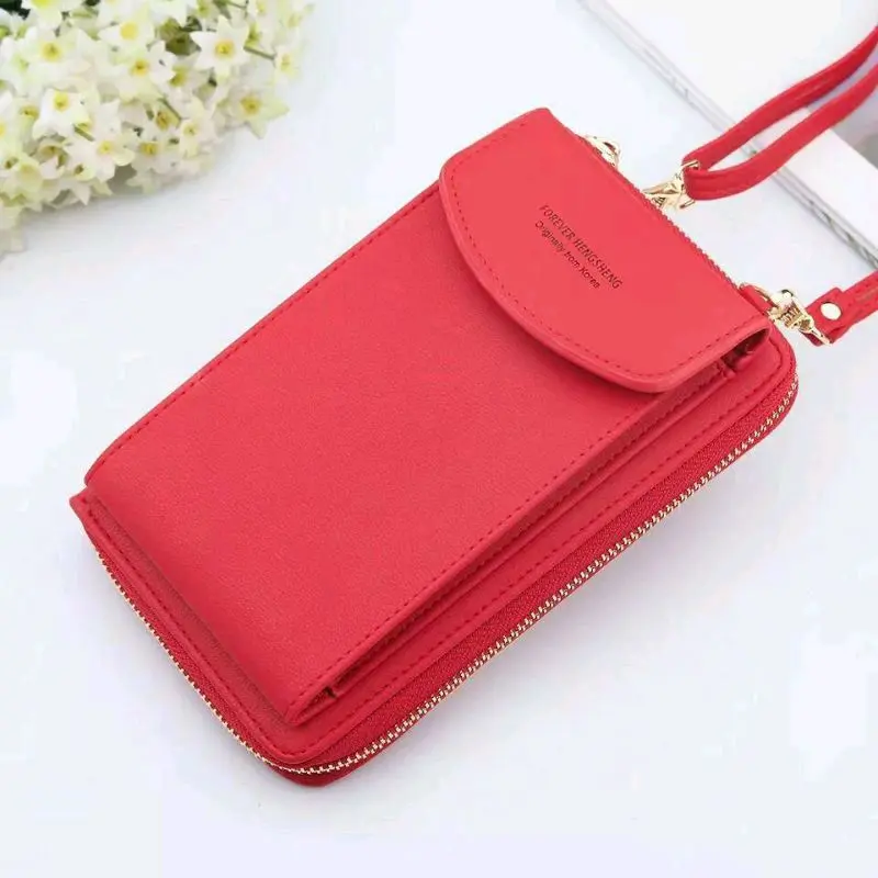 DOMPET SELEMANG DOMPET HP DOMET PANJANG DOMET WANITA DOMET TEMAT KARTU DOMET KOIN Tali Selempang Kulit