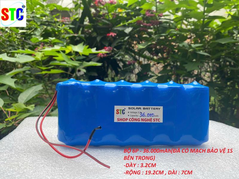 Pin 3.2v 32650 cho đèn năng lượng mặt trời từ 30w đến 1000w(đã có mạch bảo vệ 1S)