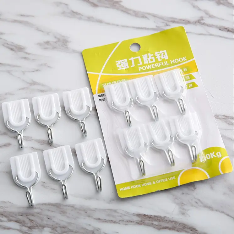Gantungan Tempel Hook kait  Multifungsi Isi 6 Gantungan Dinding  Kamar Mandi Dapur Hanger
