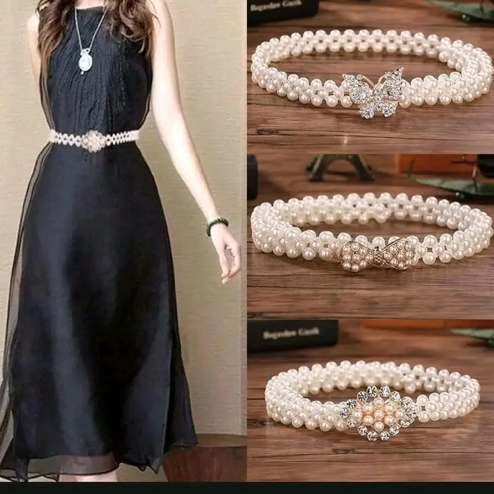 ikat pinggang wanita cantik mutiara belt sabuk wanita murah'