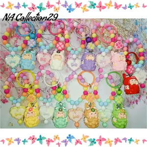 Bagcharm/Ganci/Gantungan Lucu Desain Kawaii untuk Tas & Dompet Kiki