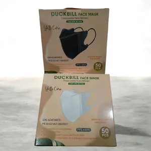 FACEMASK DUCKBILK Y&B 3PLY PREMIUM MASK GARIS SEPERTI SENSI/MASKER DUCKBILL Y&B CARE (50 PCS)