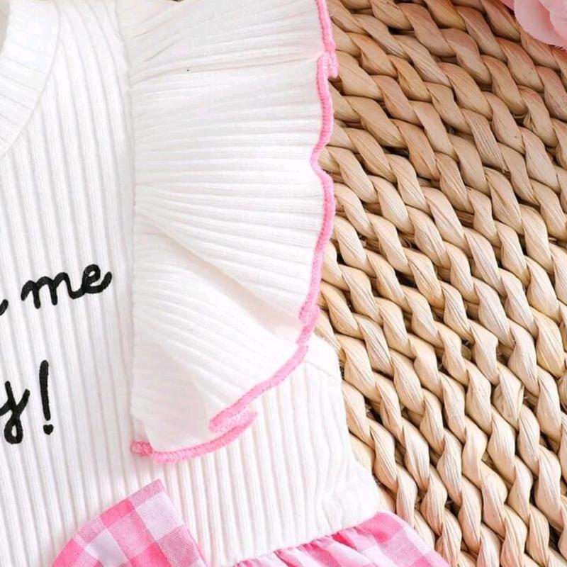 baju setelan anak perempuan setelan anak Cewek usia 1-5 tahun  Bayi Katun 3