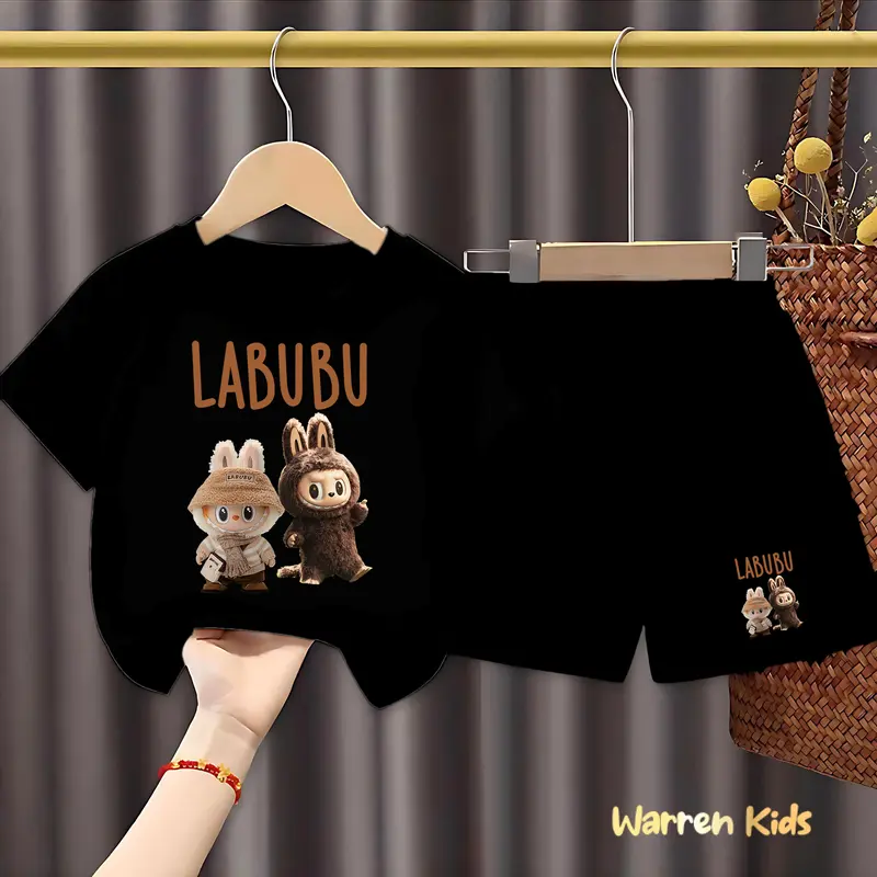 Setelan Kaos Anak-Anak Untuk Usia 1-10 Tahun - Set Anak Cewek/Cowok Bisa Pakai 1