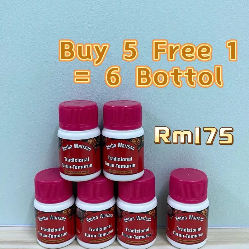 Herbal Warisan Tradisional 20 Biji Original （ Buy 5 Free 1）