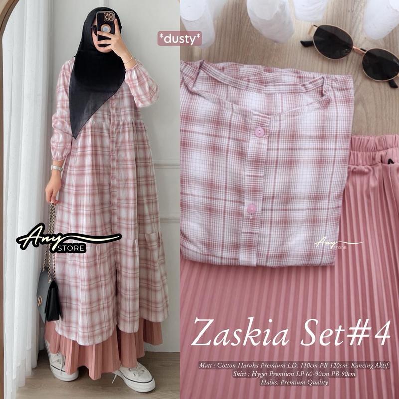 SETELAN WANITA ONE SET FASHION LD 110 BAHAN COTTON HARUKA PREMIUM ZASKIA SET4 0
