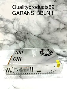 SPITZE Trafo Adaptor Power Supply 12v 50A 600W JAMIN FULL POWER GARANSI 3BLN power supply titanium