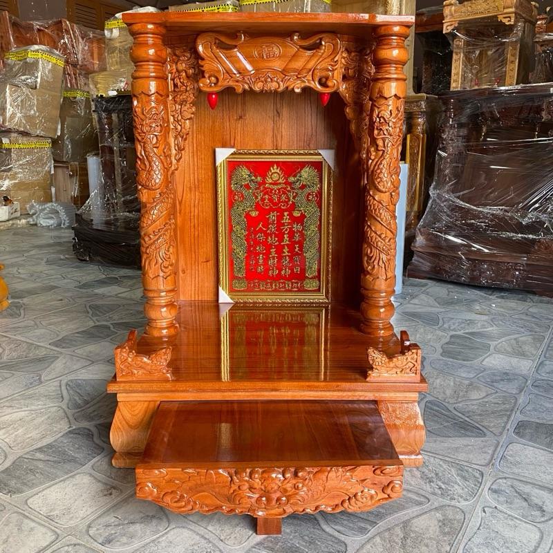 [TO DÀY_BÁN CHẠY] Bàn thờ thần tài tủ thờ ông thổ địa CỠ LỚN gỗ xoan đào ngang 56cm 60cm   màu vàng và màu nâu giá rẻ tận xưởng Decor Decor Phòng Trang Trí Nhà Đồng