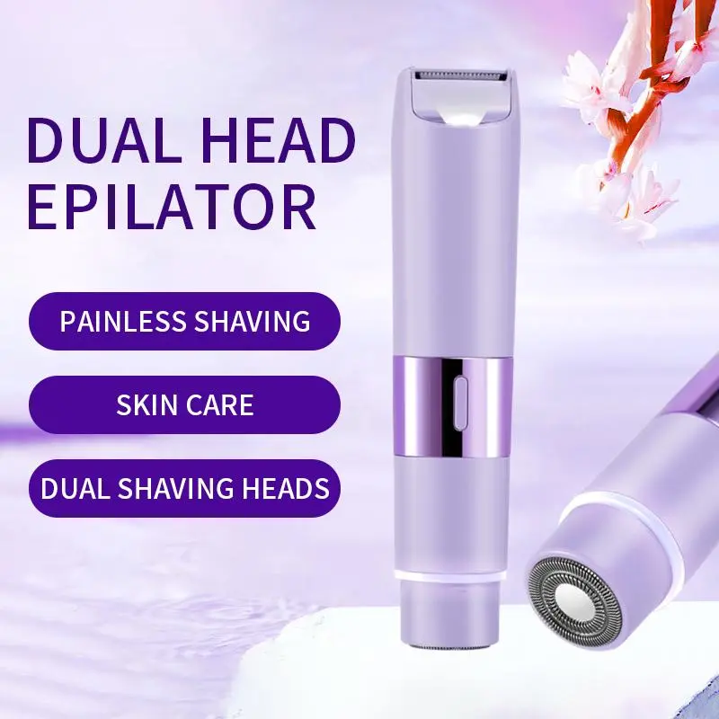 USB Rechargeable 2 in 1 Electric Hair Removal Instrument, Portable Waterproof Hair Removal Machine, Personal Care Appliances for Women 3