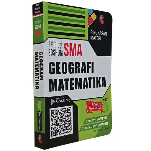 Buku Saku Tetratologi SOSHUM SMA: Geografi & Matematika + Bonus Simulasi SBMPTN | Ringkasan materi praktis untuk memahami konsep Geografi dan Matematika SMA serta persiapan menghadapi ujian masuk perguruan tinggi.