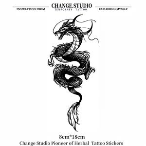 Tatu Sementara, Rekaan Naga, Tahan 15 Hari, Kalis Air, Tidak Takut Gesekan Pelekat Tatu