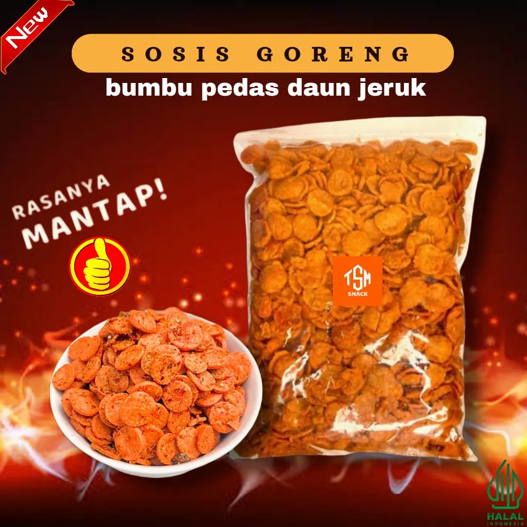 Sosreng 1 Kg Bumbu Pedas Special / Sosreng Pedas Bumbu Special Food Snack snack  murah halal Refill Pouch Crisps & Puffed Snacks