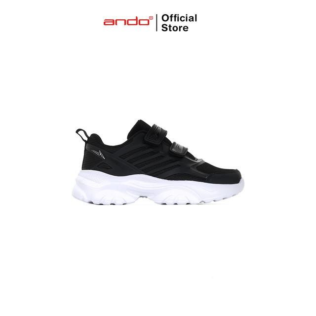 Gambar Ando Official Sepatu Sneakers Iguchi 03 V Anak - Hitam/Putih - Hitam/Putih, 31 dari Ando Official Store Kota Bekasi 5 Tokopedia