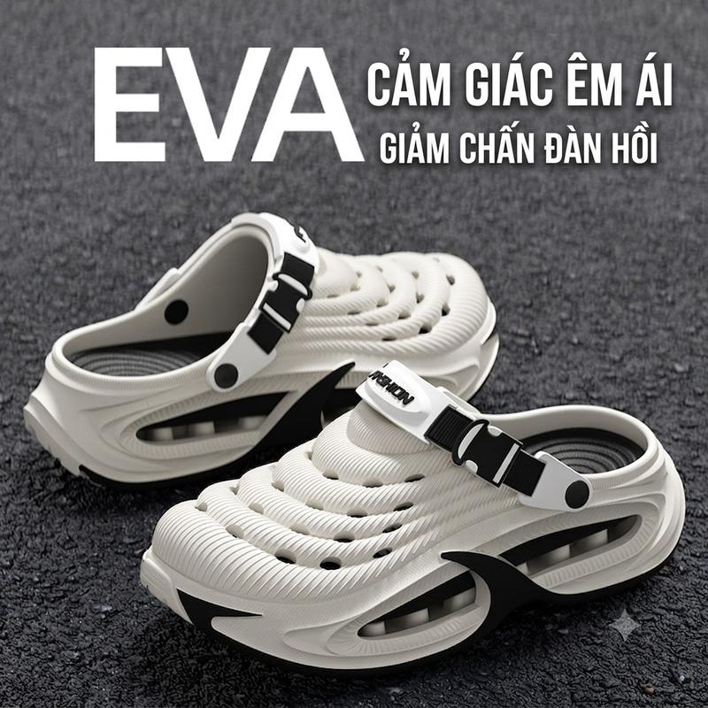 Dép thể thao nam mùa hè 2026, chất liệu như EVA siêu bền ko mùi hắc, kiểu mới bán chạy, đế dày chống trượt, đa năng dùng cho đi làm, đi học, chơi thể thao, lái xe, đi biển.