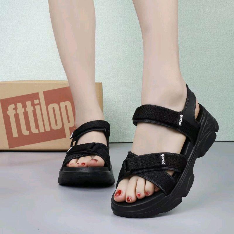  Dép quai hậu nữ đế 5cm cho mẹ và bé . Dép học sinh quai dù siêu bền siêu dai MS9968 