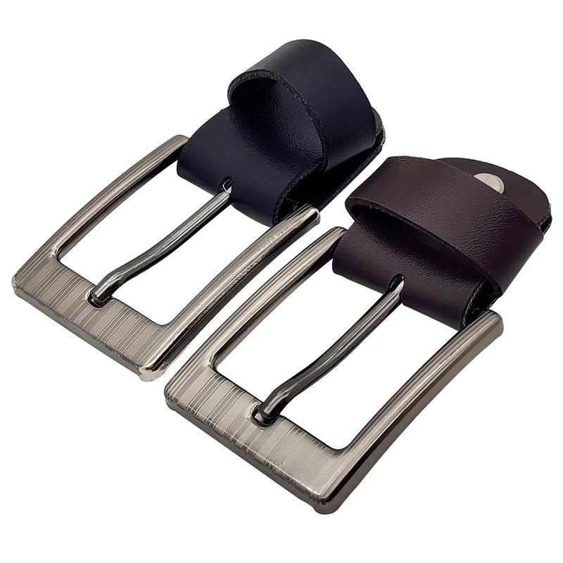  Khoá thắt lưng nam DKK-091 | Mặt khoá kim bảng 4.0cm vuông thanh lịch 