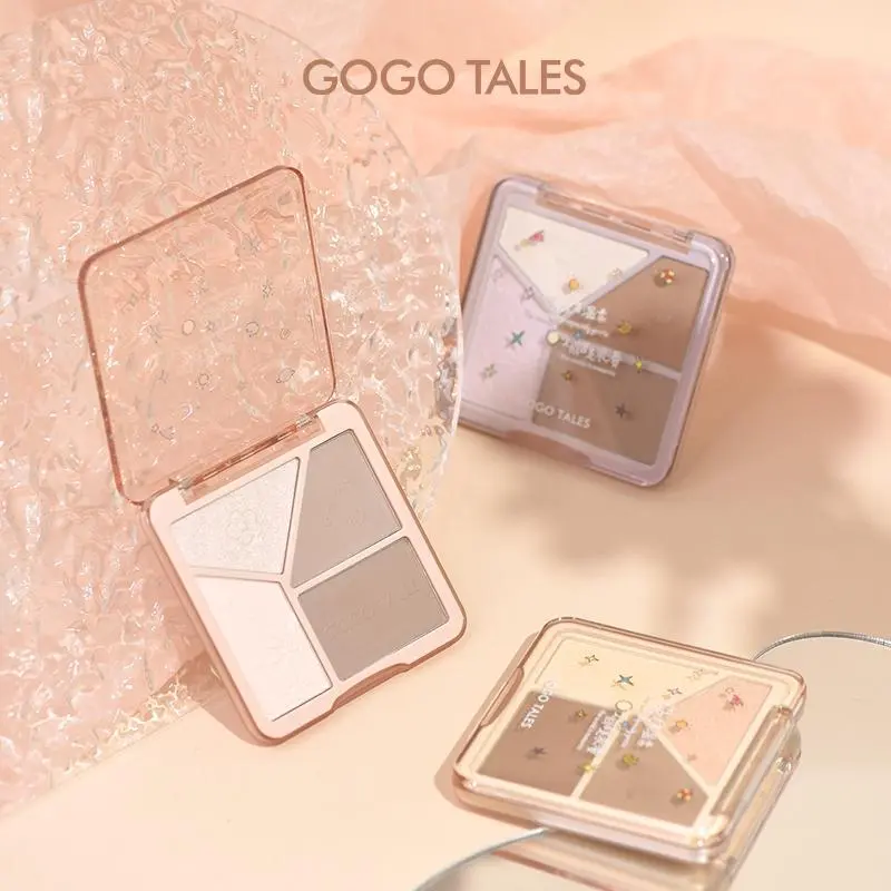 GOGOTALES Light and Shadow Seamless Highlight & Contouring Palette GT431 Bronzer Highlighter
