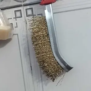 Sikat Golok Las Baja Kuningan Gagang Fiber Wire Brush VT