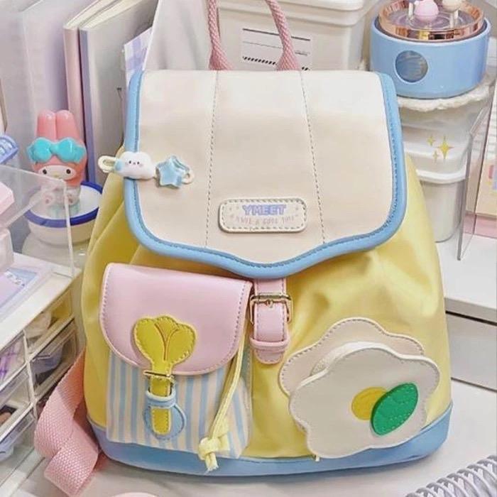 Tas Ransel Mini tahan air , Fashion Y2K, Backpack Casual wanita Cewek tasmurah berkualitas korean bag 1