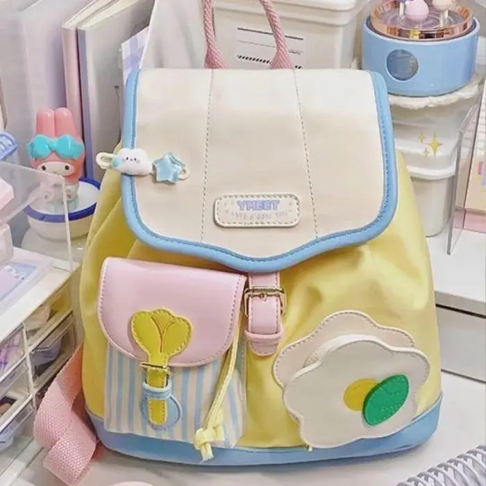 Tas Ransel Mini tahan air , Fashion Y2K, Backpack Casual wanita Cewek tasmurah berkualitas korean bag 1