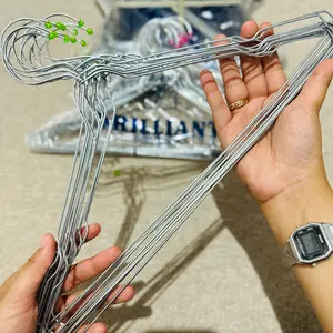 Hanger aestetik korean 12 pcs ukuran dewasa jumbo super jumbo tebal / Gantungan baju jumbo 1 lusin hanger  baju Pakaian Stainless