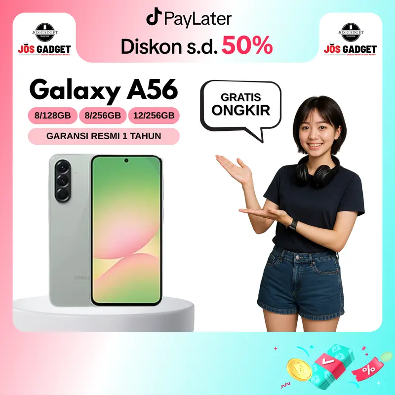 Samsung A56 5G [8/128GB] [8/256GB] [12/256GB] - Handphone Garansi Resmi Indonesia 1 Tahun [SPECIAL PROMO]