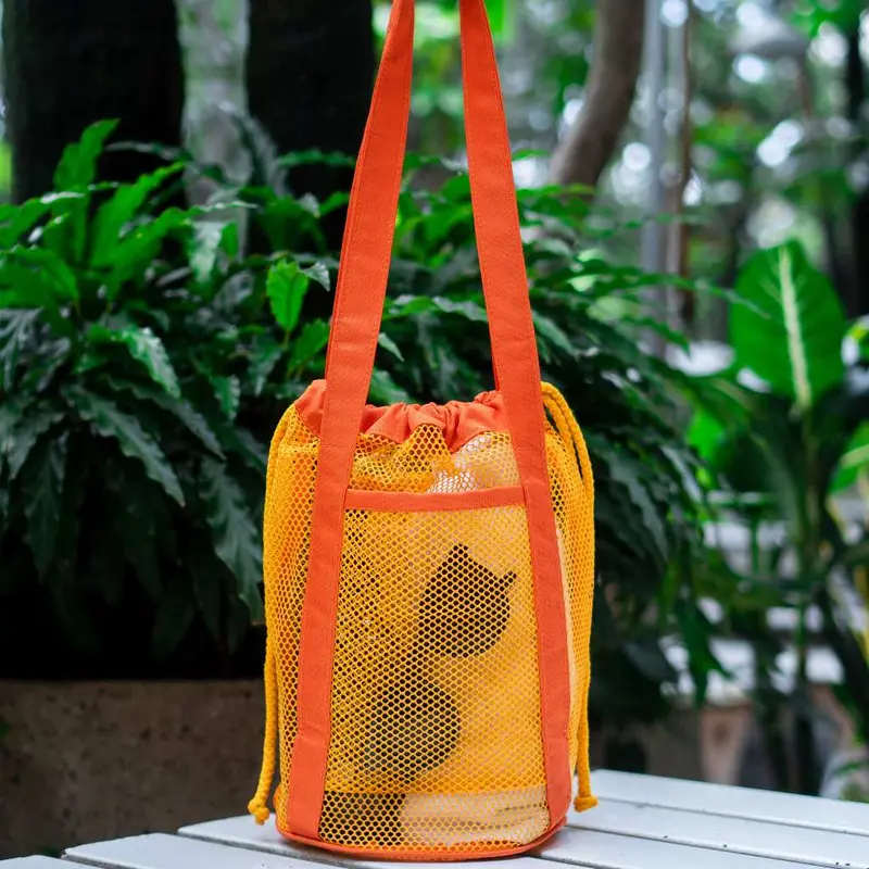 Tokyo Mesh Totebag Tote Bag Tas Wanita Tas Belanja Tas Jaring Tas Olahraga Hitam Kanvas 6