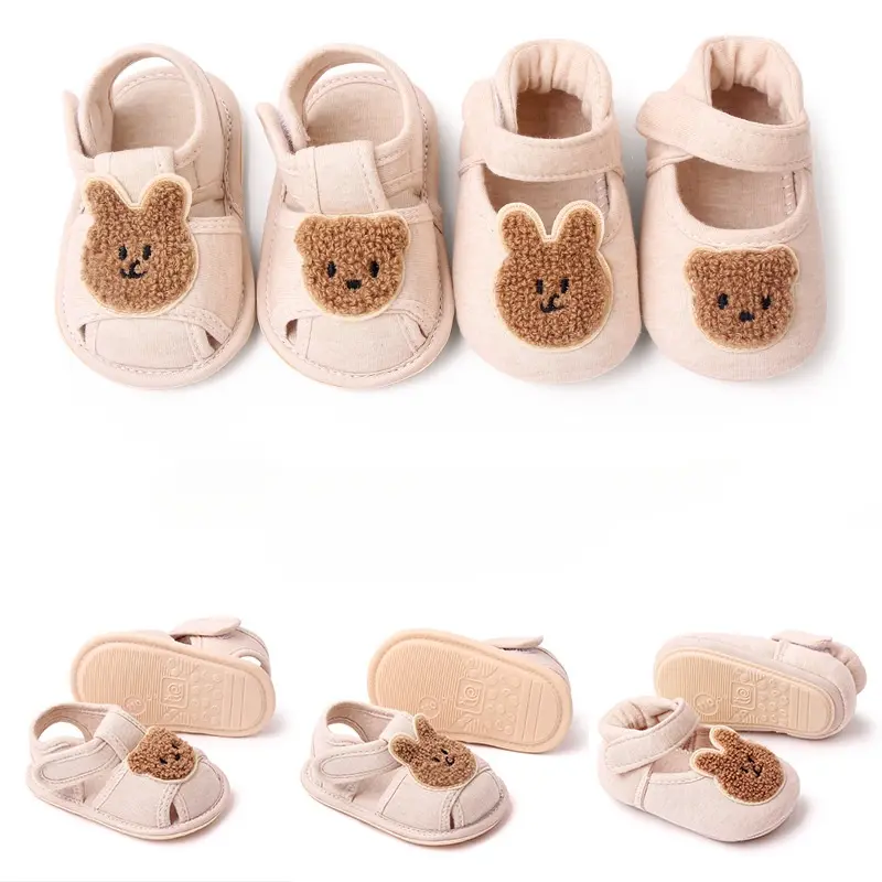 Infant Summer Toddler Sandals Shoes Soft Non-slip Cute Bear Cool Baby Boys Girls Fashion Newborn Stable