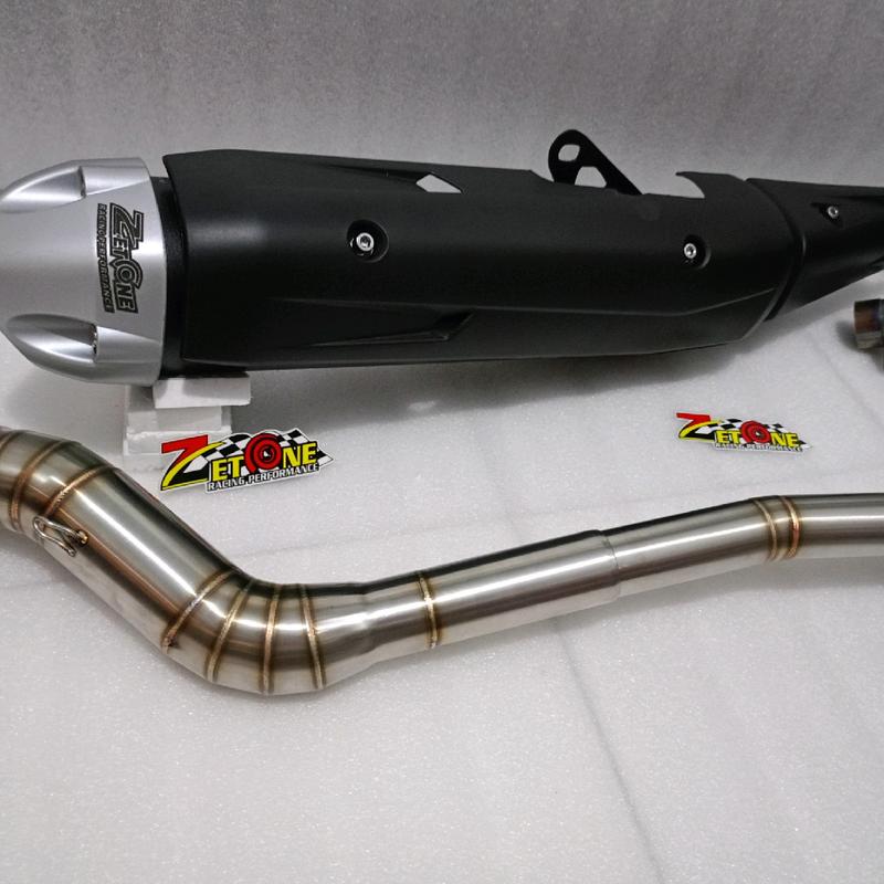 Knalpot Standar Racing Copy MX King Fulset Pipa 32 35 38 50 Motor Stainless Las Robotik - Motorcycle 3