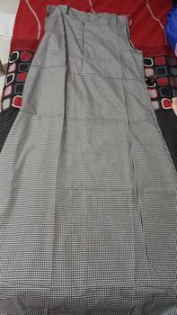 Product Review of Baju Gamis Wanita Muslimah Ahza Set Linen Rami Mix Katun Kotak Kotak Dress Set Outer Kardigan Busui Kancing from A**8 1