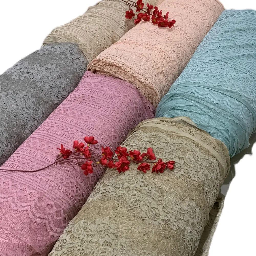 PER 1/2 METER KAIN BRUKAT MALIKA DAN BRUKAT MOTIF BUNGA