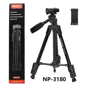 NeePho NP-3180 Tripod Portable Adjustable Multi Level Aluminum Alloy Phone Tripod Stand For Outdoor Shooting Camera DSLR