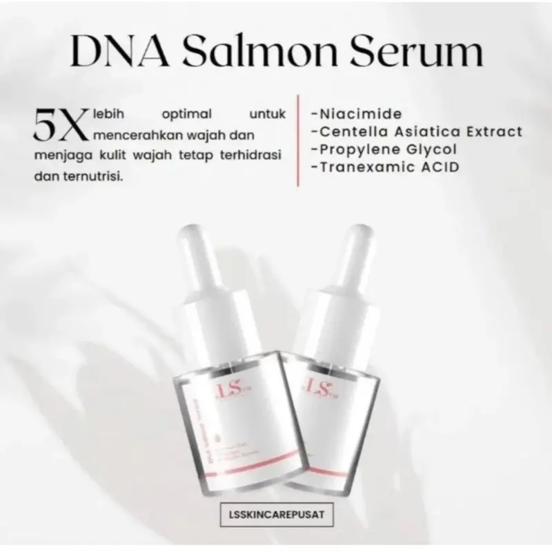 LS SKINCARE 5 IN 1 BRIGHTENING BOOSTER GLOWING + SERUM DNA SALMON BPOM 5