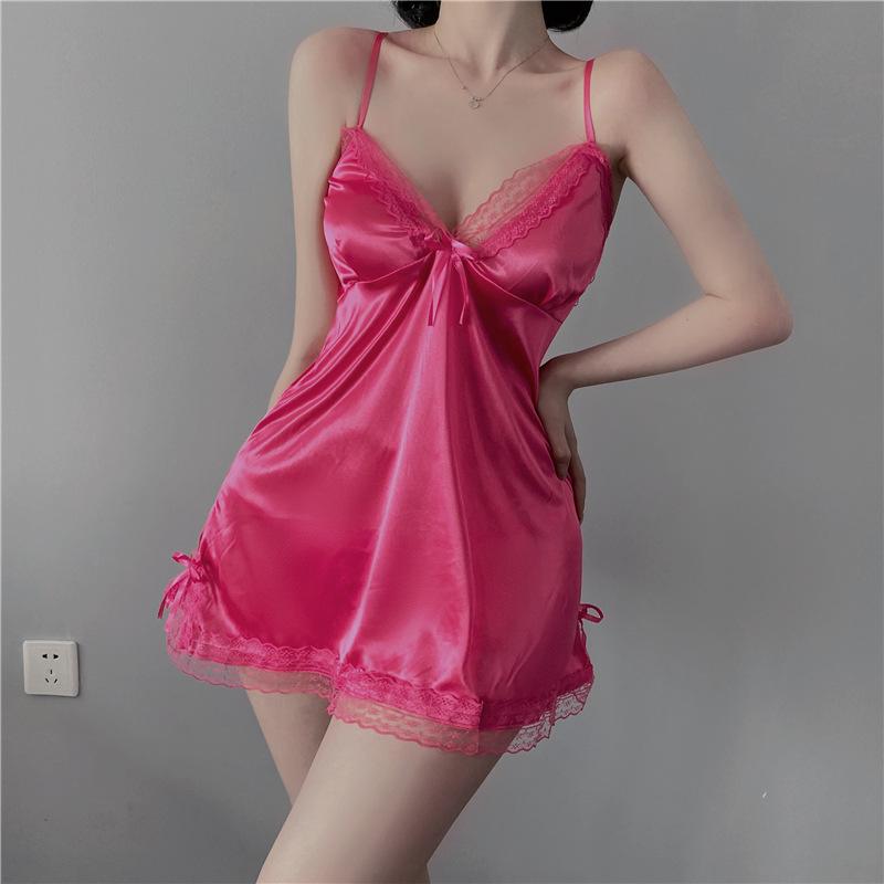 Product Introduction of Cc's secret Nightgown for women summer sexy new lace disposable tearable suspender nightgown summer pajamas 35