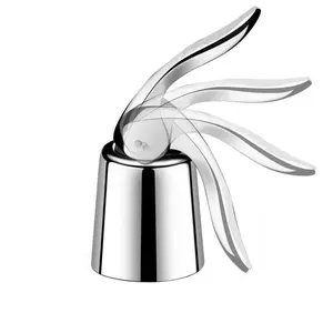 FX Tutup Botol Wine Stainless Steel Vacuum Sealed Stopper Anti Bocor dan Tumpah untuk Champagne dan Wine
